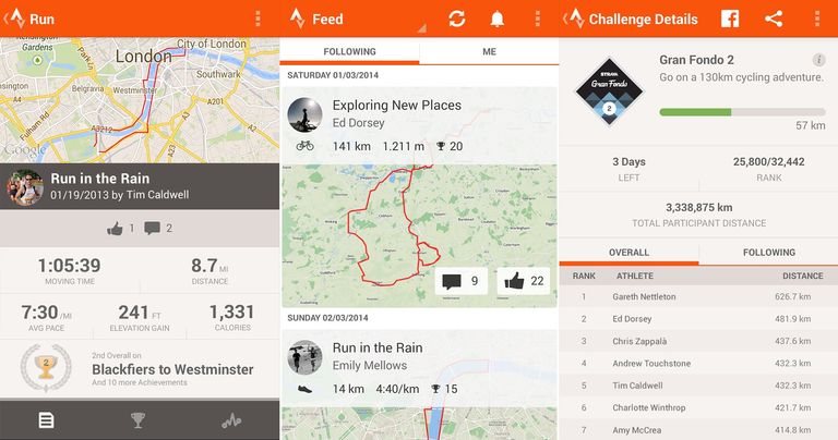 Strava Running and Cycling