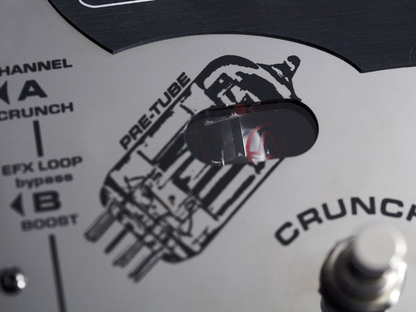 The Stomp Head is a hybrid of solid-state and valve technology, giving you great sounds with added portability, not to mention reliability