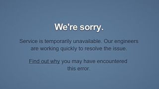 Tumblr down message