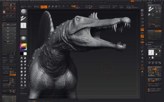 Creating dinosaurs Monster size sculpting