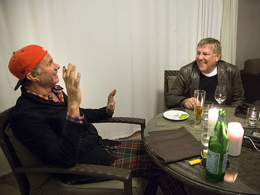 In conversation: Chad Smith with Alex Lifeson - in pictures