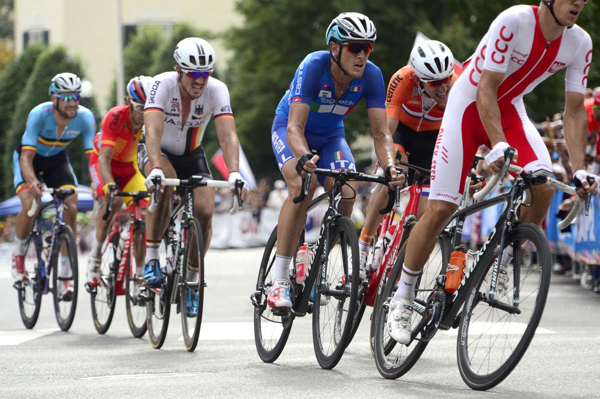 Matteo Trentin (Italy) in the bunch