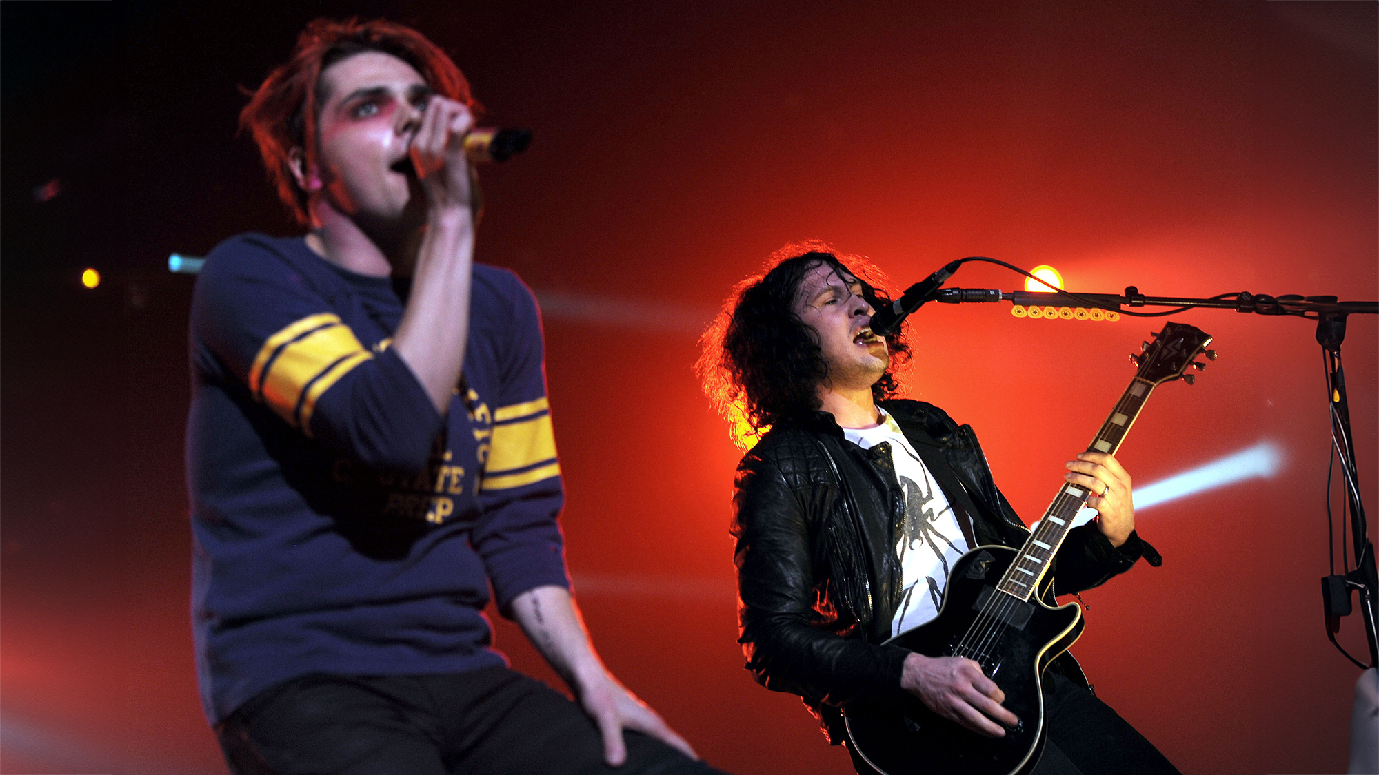 My Chemical Romance In Concert At Wembley Arena, London, Britain - 12 Feb 2011, My Chemical Romance - Gerard Way And Ray Toro