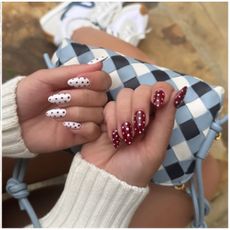polka dot nails