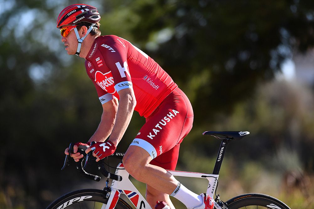 Alexander Kristoff climbs in the 2017 team kit