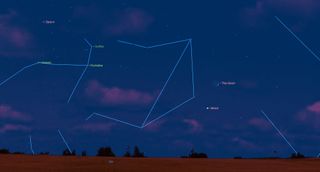 Venus near the Moon october skywatching