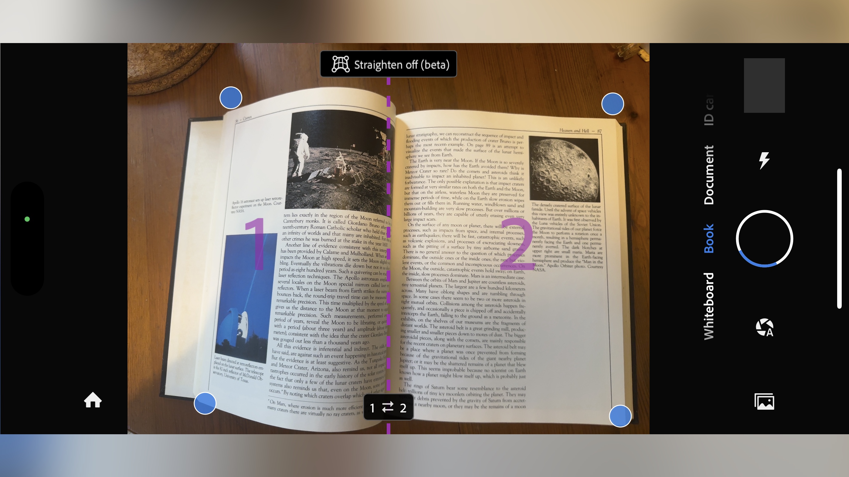 Adobe Scan during our review