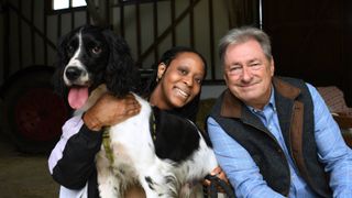 Lychee the Sprocker Spaniel, Corinthia (Lychee's owner) and Alan in Alan Titchmarsh's Underdog to Superdog