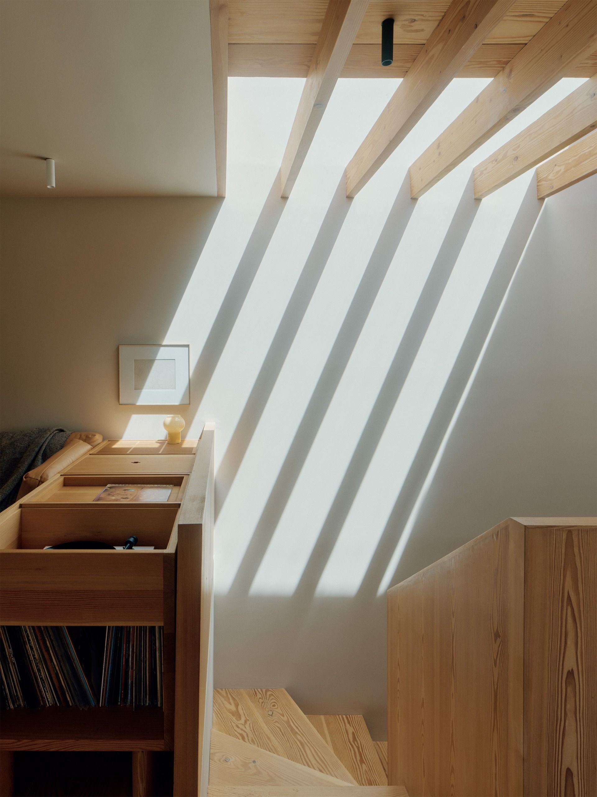 Precita House, San Francisco, a warm, natural-feeling home using timber and neutral colours