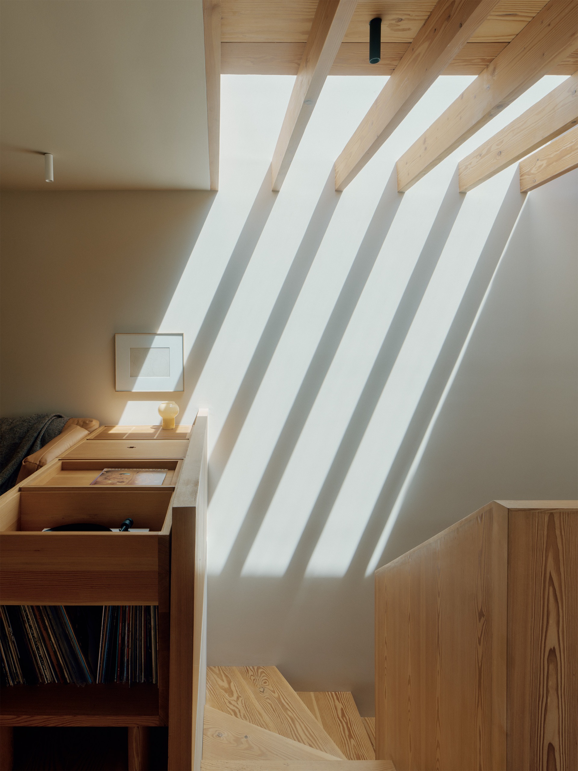 Precita House, San Francisco, a warm, natural-feeling home using timber and neutral colours