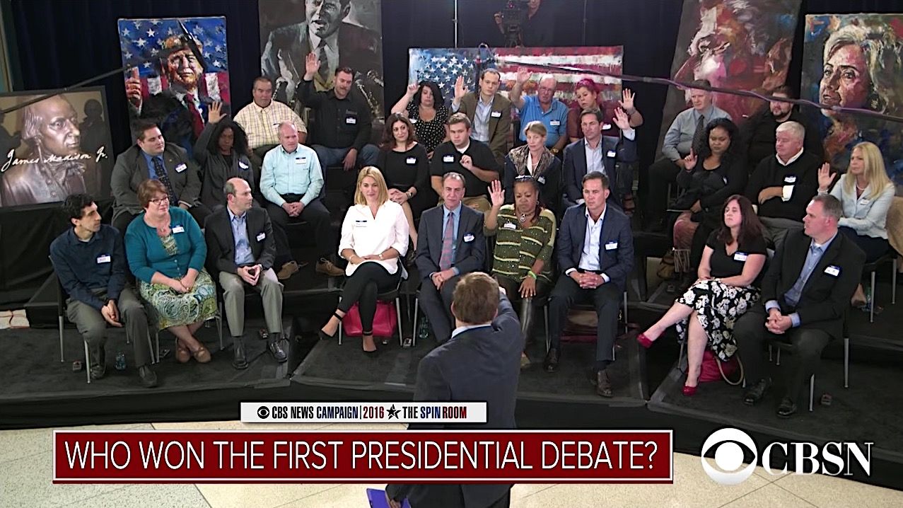 GOP pollster Frank Luntz declares the first debate a win for Hillary Clinton