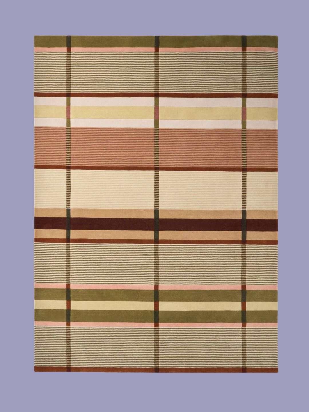 John Lewis, Erno Check Tufted Pure Wool Rug in Butter
