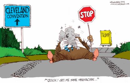 Political cartoon U.S. Trump GOP Convention 2016