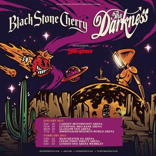 The Darkness and Black Stone Cherry tour poster