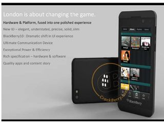 BlackBerry London pictures land with 'superphone' styling