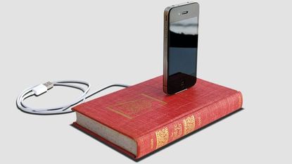 April 2012: iPhone book charger