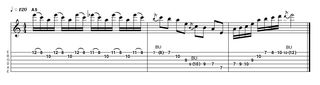 Triadic arpeggio tab