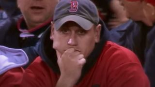 A fan reacting to the Boston Red Sox in The Comeback: 2004 Boston Red Sox