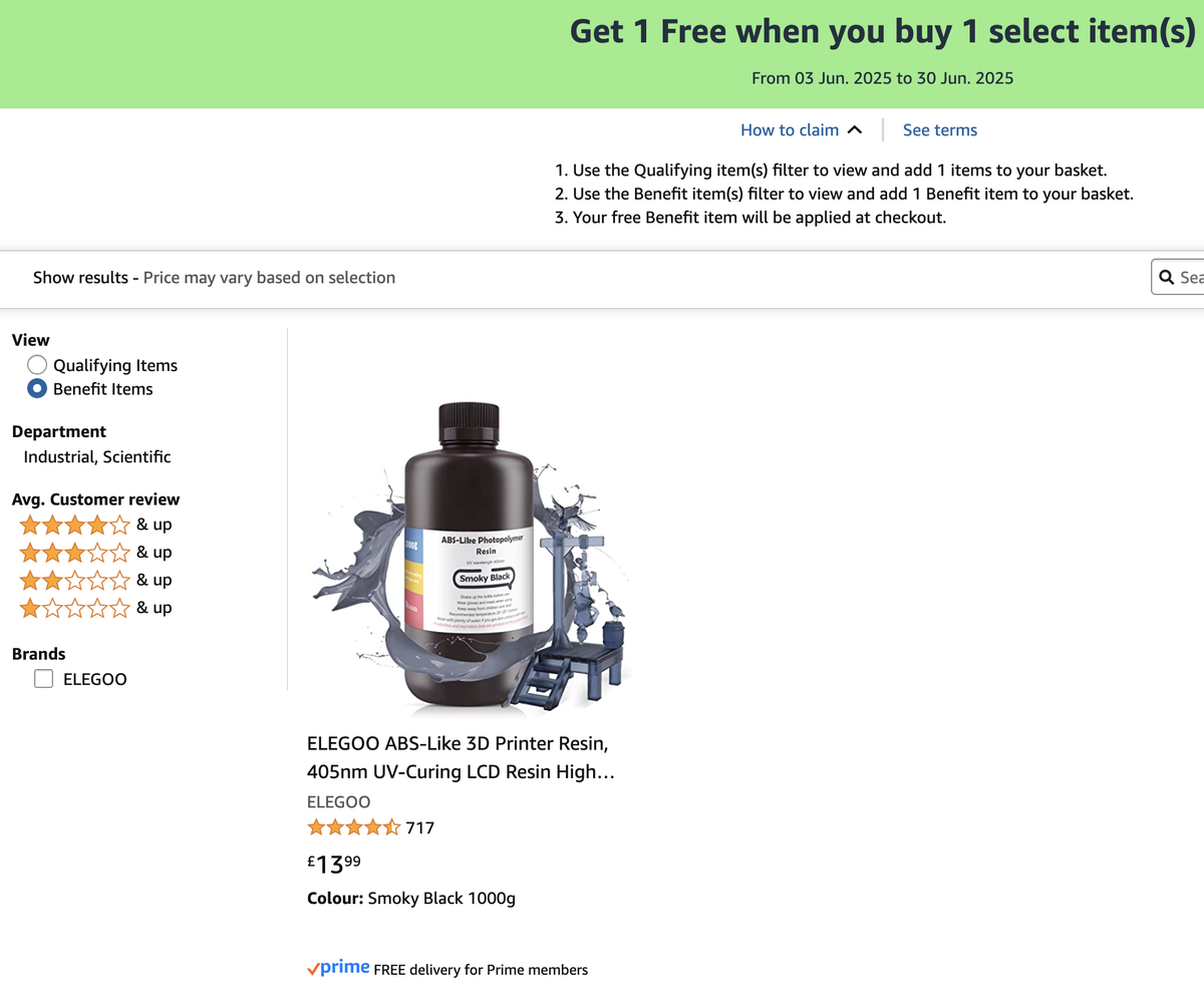 Elegoo 3D printer deal