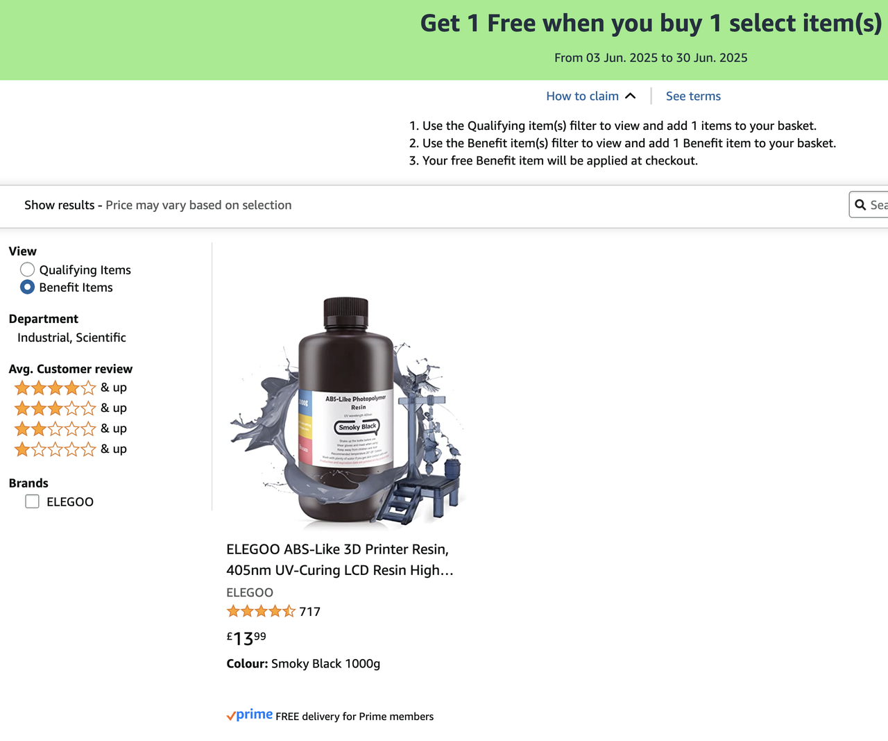 Elegoo 3D printer deal