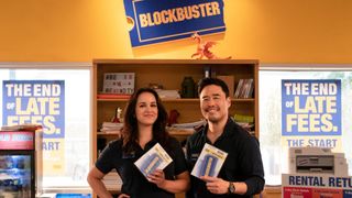 Blockbuster cast: Melissa Fumero and Randall Park