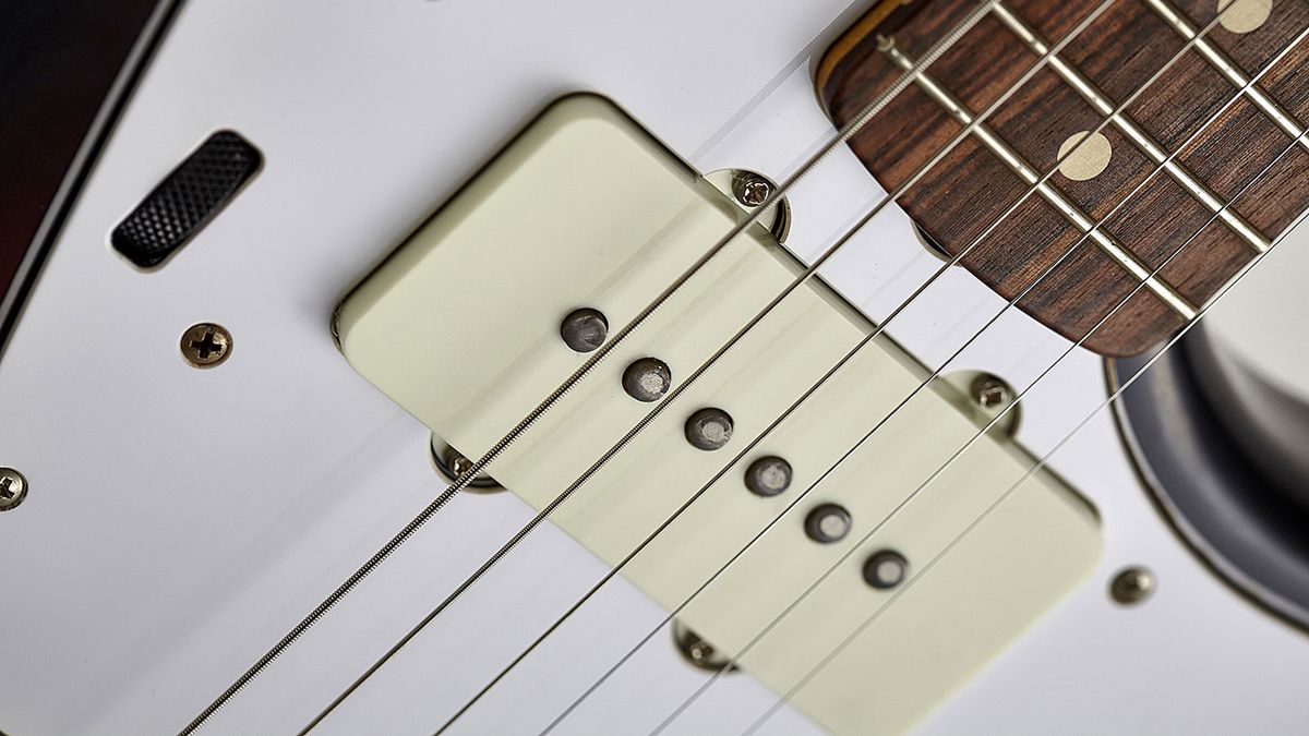 The pickups and knobs have had the relic treatment, too