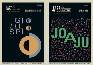 minimal jazz posters