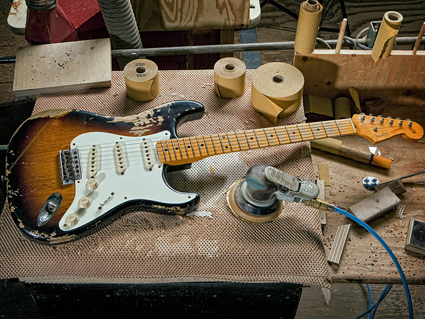 Get your hands on a Fender Custom Shop instrument like this on the night!