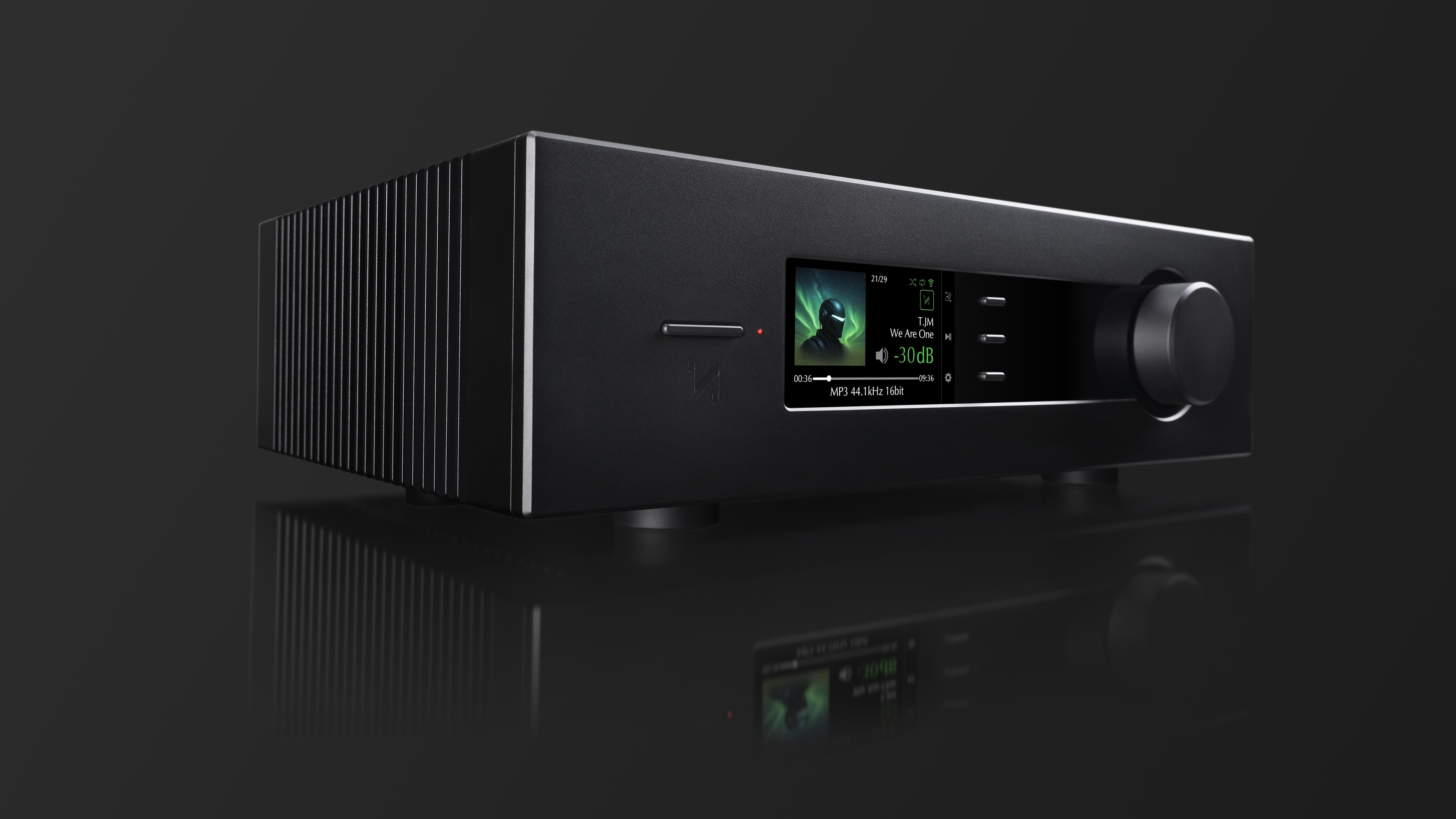 Quad Platina Stream music streamer in black 