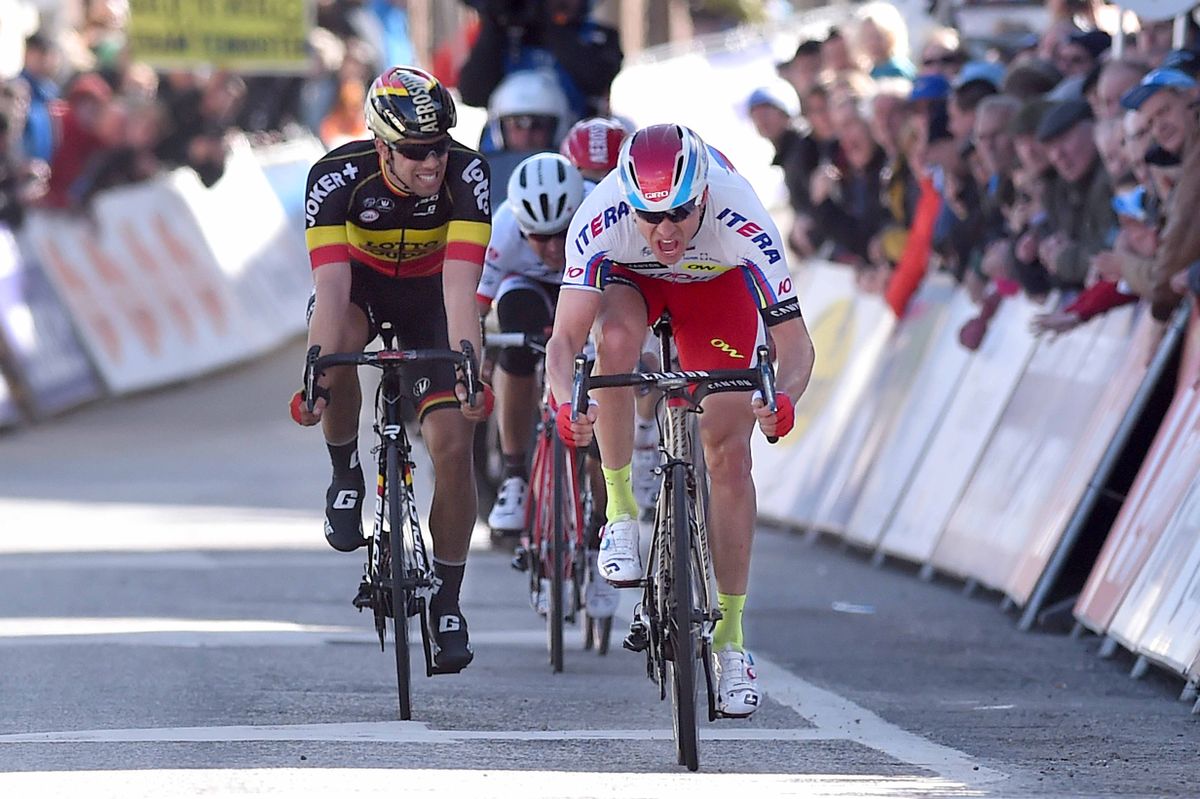 Alexander Kristoff (Katusha) sprints for the line