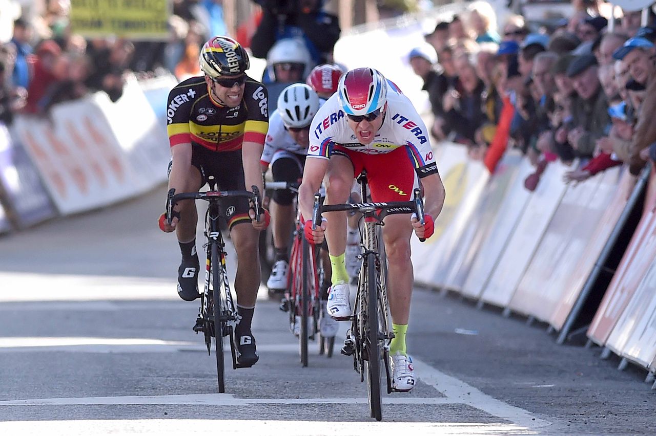 Alexander Kristoff (Katusha) sprints for the line