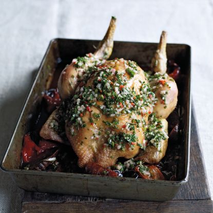 Roast Chicken photo from James Martin Slow Cooking