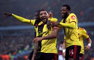 Watford forward Troy Deeney is helping the club battle to stay in the Premier League