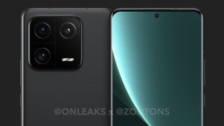 Xiaomi 13 Pro renders showing the back and front panels