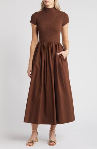 Lafayette Mixed Media Maxi Dress