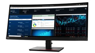 The front of the ThinkVision P34w-20 monitor