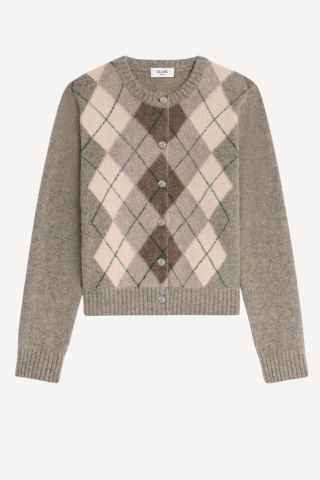 Celine, Argyle Cardigan