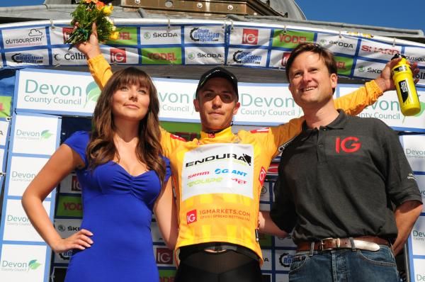 Tour of Britain leader Jonathan Tiernan Locke