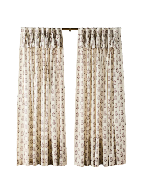 Evita Cotton Printed Valence Curtain