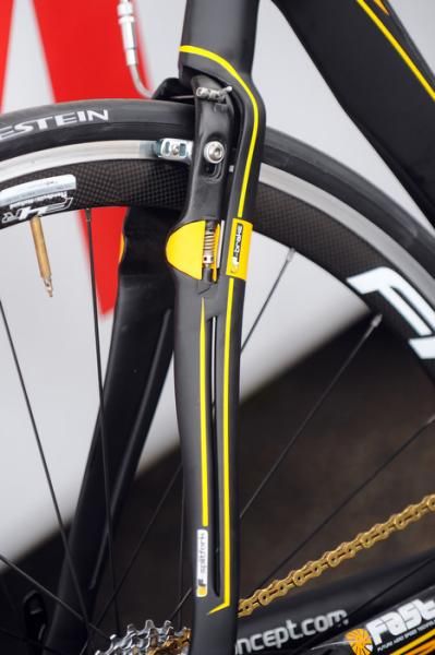 Ridley have integrated the brakes on Vacansoleil-DCM's machines.