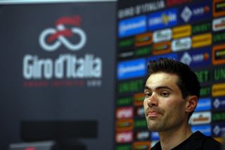 Tom Dumoulin in the pre-race press conference