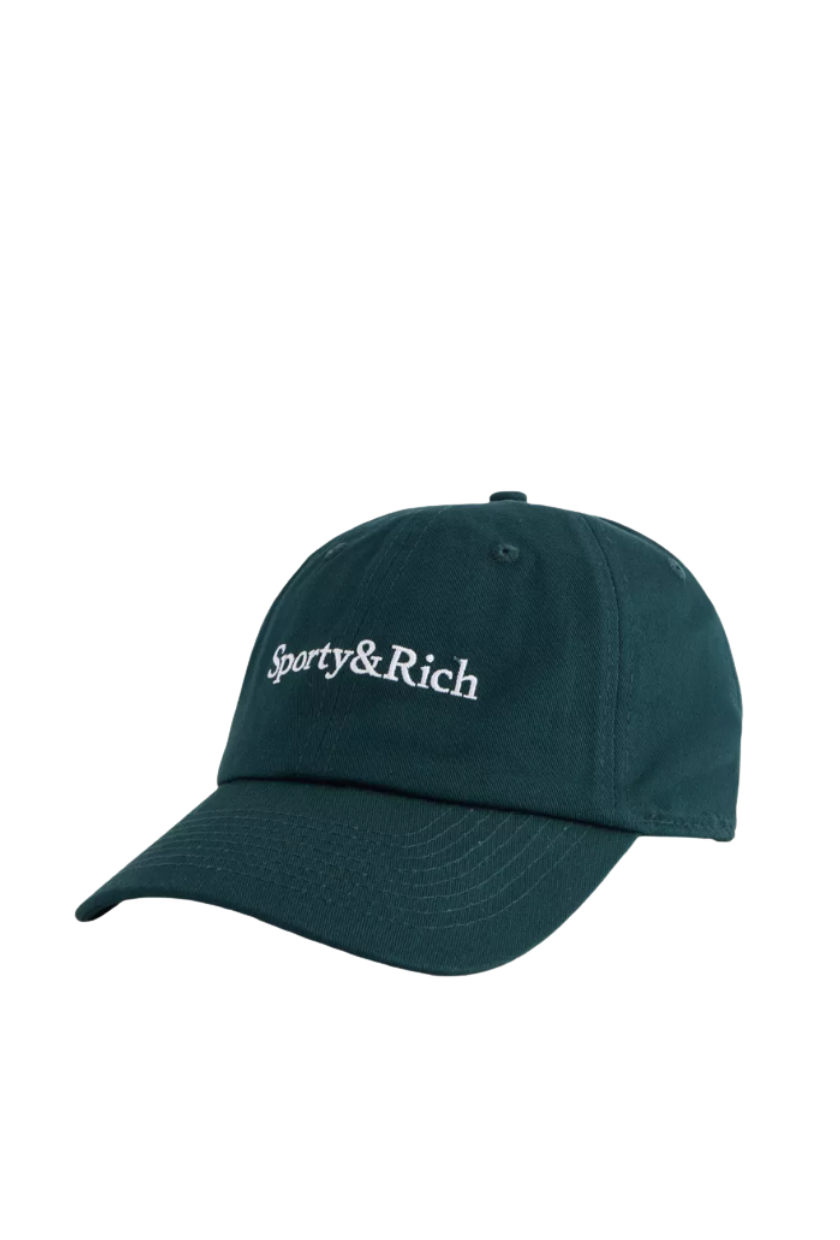 SPORTY &amp;amp; RICH, Logo-Embroidered Cotton Baseball Cap