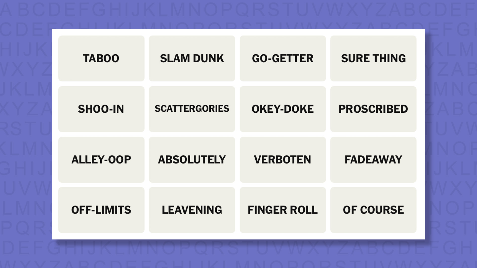 NYT Connections hints for game 890 on a purple background