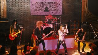 Guns N'Roses live at the Troubadour in 1986.