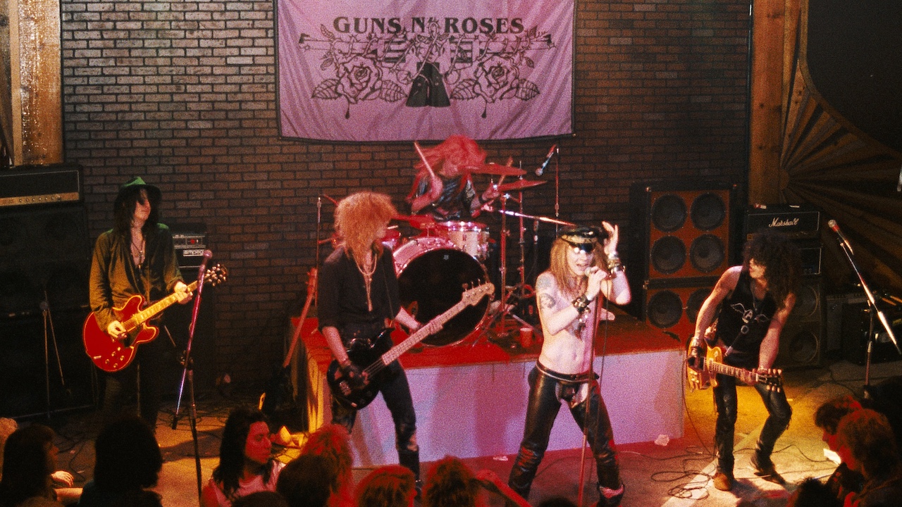 Guns N&#039;Roses live at the Troubadour in 1986.