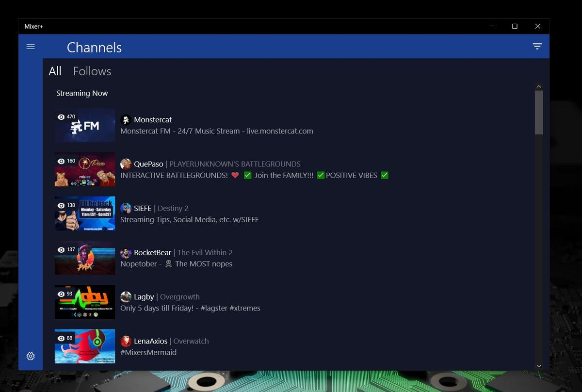 Our thoughts on Mixer+, the first thirdparty Mixer app for Windows 10