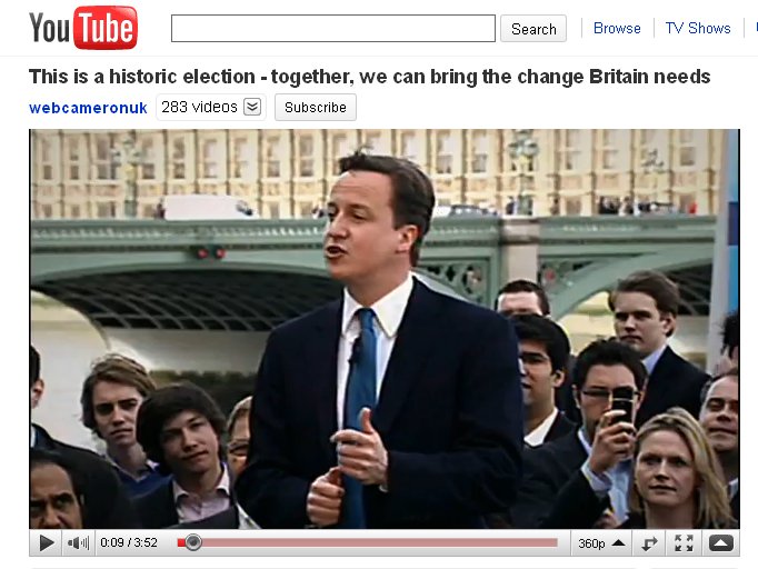 Tories take over YouTube