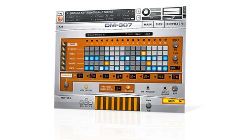 Kit Grooves are the main event, centring on five drum slots, each with its own lane in an easy-to-use step sequencer