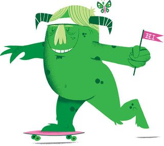 Barry the skateboard extraordinaire created by Mike Dornseif