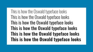 Free web fonts Oswald